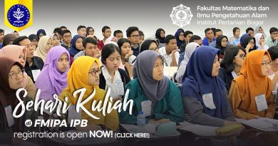 Pendaftaran Sehari Kuliah di FMIPA IPB 2018