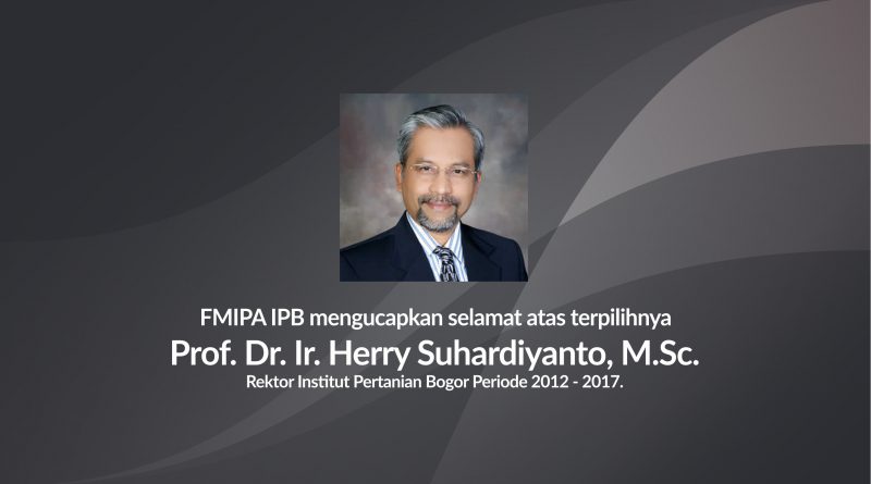 Herry Suhardiyanto Terpilih Lagi Jadi Rektor IPB