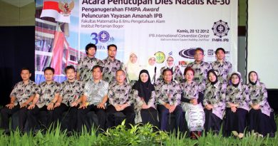 Acara Puncak Dies Natalis FMIPA IPB Ke-30