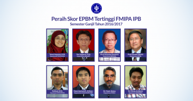 Peraih Skor EPBM Tertinggi FMIPA IPB Semester Ganjil 2016/2017