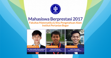 Mahasiswa Berprestasi 2017 FMIPA IPB