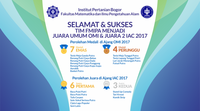 Prestasi FMIPA IPB di Ajang OMI & IAC 2017