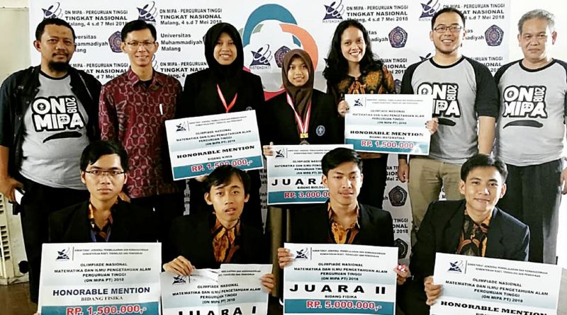 Prestasi Mahasiswa FMIPA IPB di ON MIPA 2018