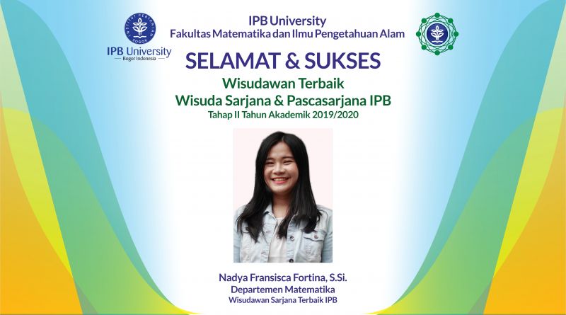 Wisudawan Terbaik IPB Wisuda Tahap II Tahun Akademik 2019/2020