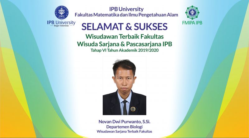 Wisudawan Terbaik IPB Wisuda Tahap VI Tahun Akademik 2019/2020