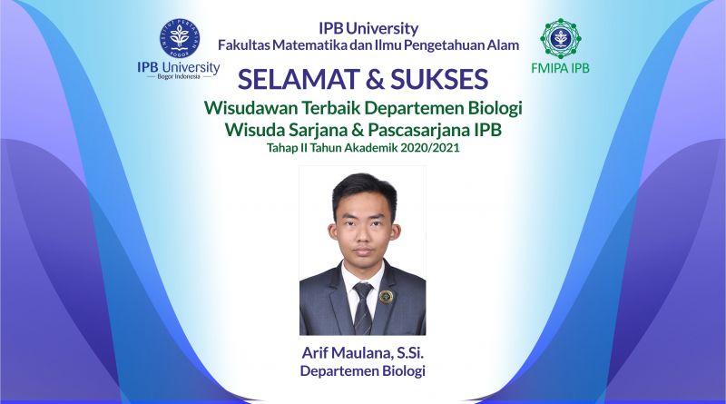 Wisudawan Terbaik IPB Wisuda Tahap II Tahun Akademik 2020/2021