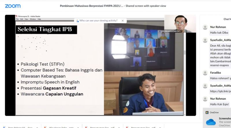 Launching Program Pembinaan, FMIPA Siap Menang Pemilihan Mahasiswa Berprestasi