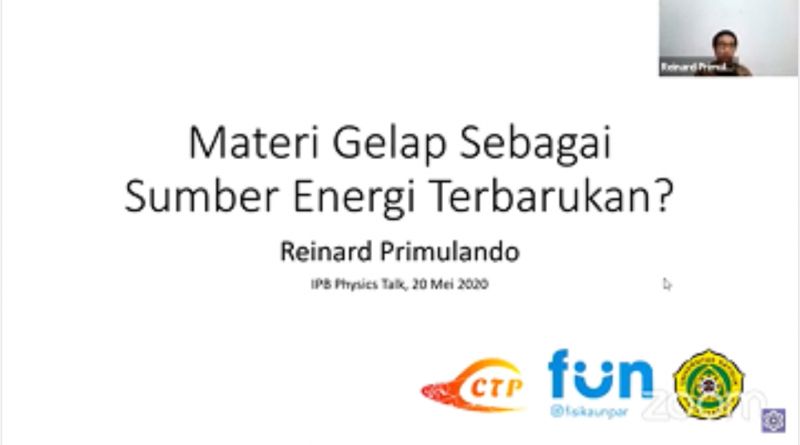 Departemen Fisika FMIPA IPB Bahas Kemungkinan Penggunaan Materi Gelap sebagai Sumber Energi Terbarukan