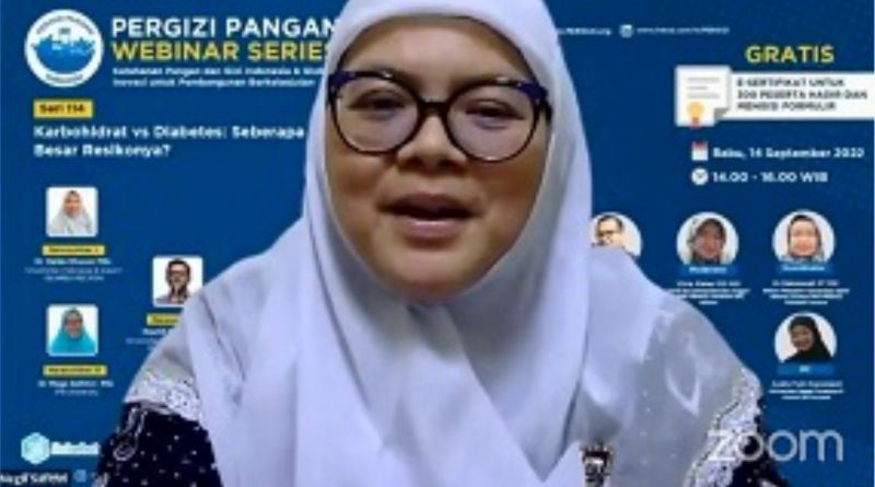 Dr Mega Safithri Ungkap Mekanisme Metabolisme Karbohidrat Mempengaruhi Penderita Diabetes