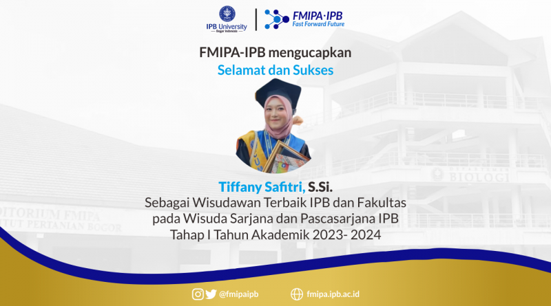 Wisudawan Terbaik IPB Wisuda Tahap I Tahun Akademik 2023/2024